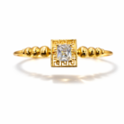 Gold Radiant Cut Bezel Bracelet