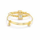 Gold Radiant Cut Bezel Bracelet