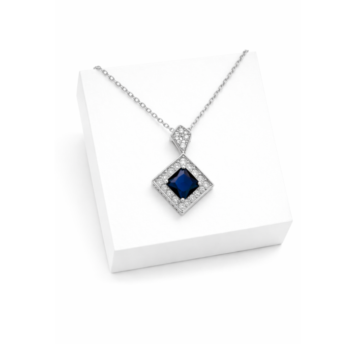 Square Crystal Necklace Square Crystal Necklace