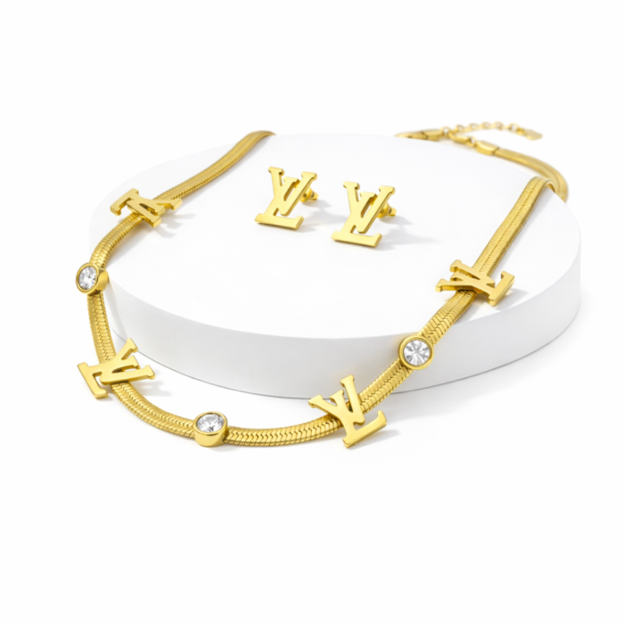 Louis Vuitton style jewelry set Louis Vuitton style jewelry set
