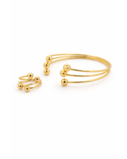 Golden Spiral Cuff & Ring 2